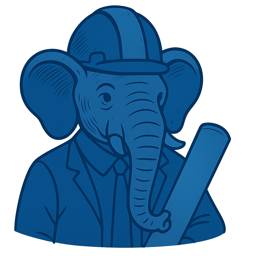 An elephant PostgreSQL engineer.